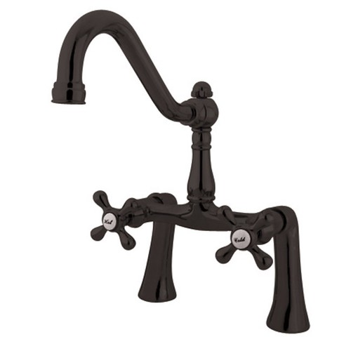 Kingston Brass KS323.AX Restoration Deck Mounted Clawfoot Tub - Bronze