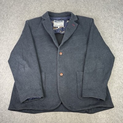 Joules Blazer Mens XXL Navy Chore Unstructured Herringbone Sport Jacket Farhill