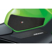 PUIG SPECIFIC SIDE TANK PADS SET FOR KAWASAKI NINJA 400 2018 > 2024 BLACK 20076N