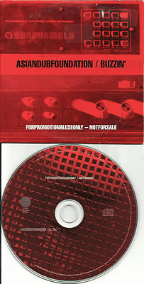 ASIAN DUB FOUNDATION Buzzin w/ RARE EDIT EUROPE Made PROMO DJ CD single 1998