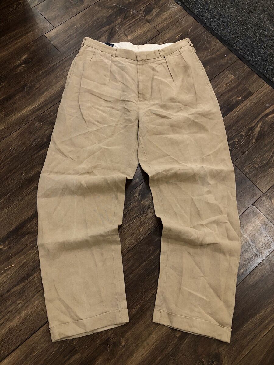 VTG Polo Ralph Lauren 100% Linen Trousers Pants 36/32 1990s VTG Polo Ralph Lauren 100% Linen Trousers Pants 36/32 1990s