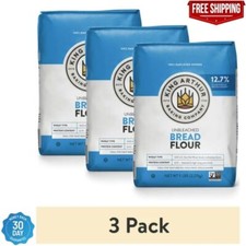 King Arthur Flour Unbleached Bread Flour 5 lb. Bag 3 PACK FREE FAST SHIPPING