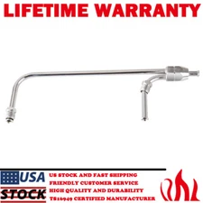 Carburetor Dual Feed Fuel Line Fit Inlet 3/8" Hose For Holley 4160 Double Pumper