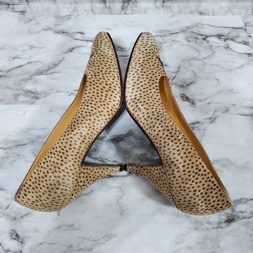 VTG Maud Frizon Jomar Shoes Women's 35 Brown Polka Dot Slip On Pumps Suede - Picture 16 of 21