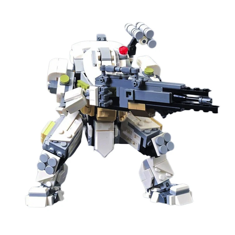 MOC Titanfall Battle Tank Ogre Titan Building Block Game Series 21cm Robot Toy