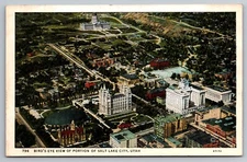 Bird's Eye View of Salt Lake City, Utah Postcard