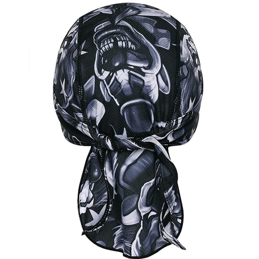 Berretto Da Uomo Biker Rinfrescante Durag Skull Cap Du-rag Doo Rag Bandana Head - Foto 9