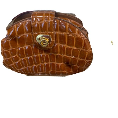 Authentic Alligator Light Brown Vintage Bag