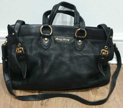 Miu Miu Tech Shoulder Bag 1999 Archive Nylon Black From Japan