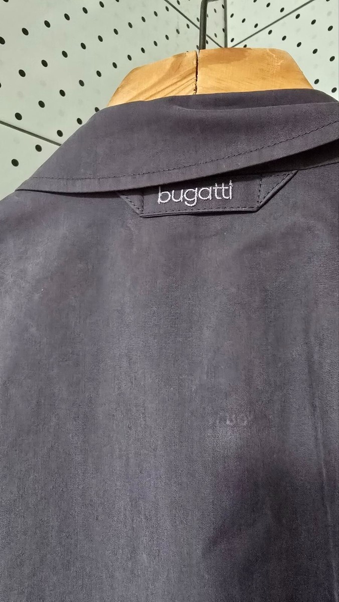 Original BUGATTI Collezioni Grey Men Trench Coat Classic Relax