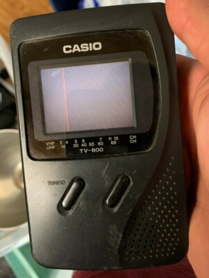 Casio TV-600 Portable LCD Analog Color Television Travel Camper