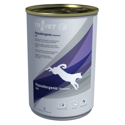 Trovet Hypoallergenic Hirsch-Kartoffel VPD 12x400 g | Nassfutter für Hunde | All