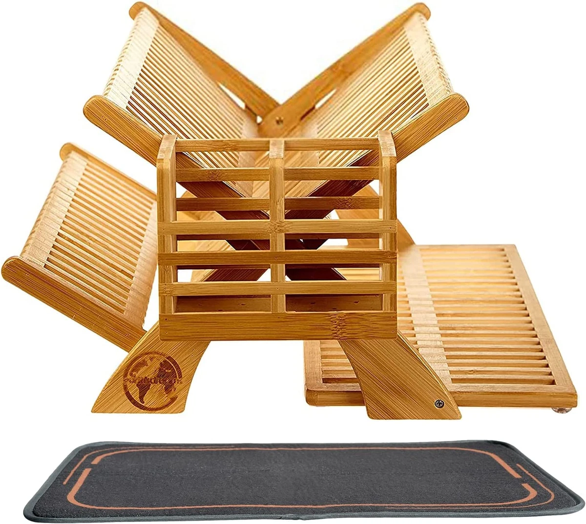 Folding Bamboo Dish Rack