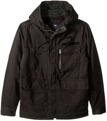 O'NEILL Men's Edgewater Parka, Black, S, $105