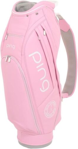 PING Golf Ladies Cart Caddy Bag SOFT PU 9 x 47 inch Pink CB-L2302 F/S From JP - Picture 2 of 7