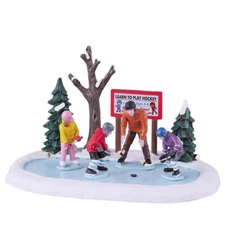 Lemax 2023 Tiny Tikes Hockey Lessons Vail Village #33623 Frozen Ponds Child Ice