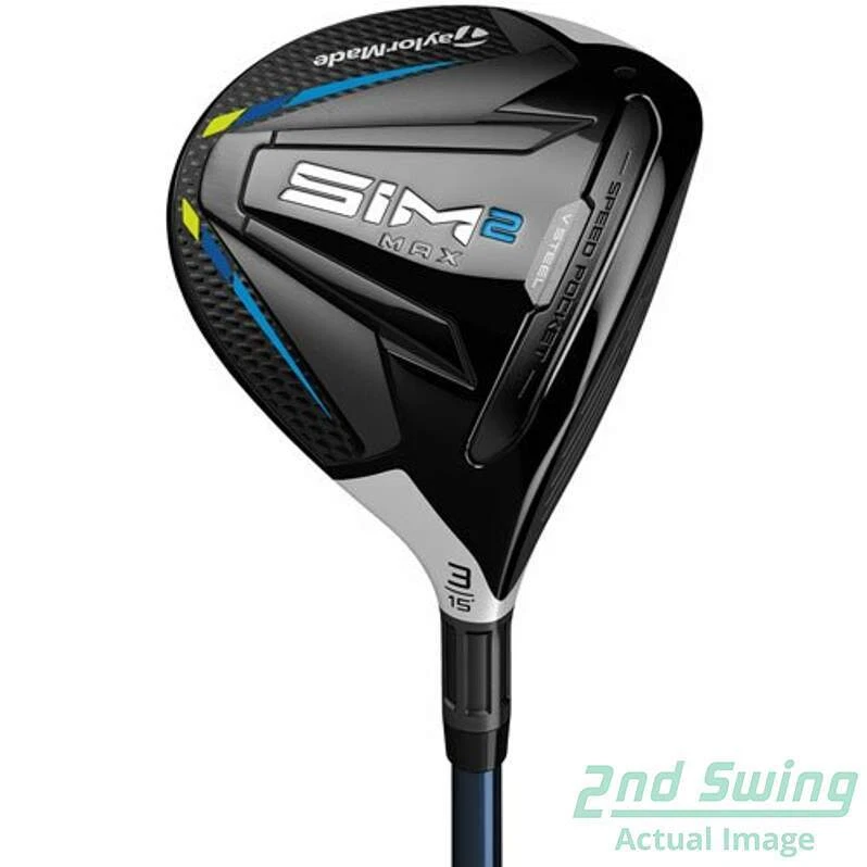 TaylorMade SIM2 MAX Fairway Wood 3 Wood 3W 15° Graphite Stiff Left