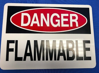 DANGER FLAMMABLE Sign by Global Industrial 
