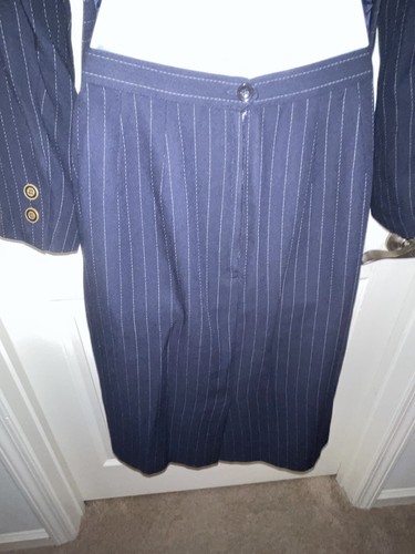 👠 Jacqueline Ferrar Suit Pinstripe Skirt 2 Pieces, 4 - Picture 11 of 13