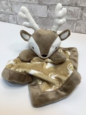 Levtex Baby Deer Buck Reindeer Plush Lovey Security Blanket Stuffed Animal Lovie