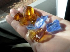 andara crystal - monatomic andara glass - 45 grams - 10 pieces - F21