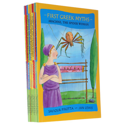 Erste griechische Mythenserie von Saviour Pirotta 10 illustrierte Bücher Set-Alter 6-11-PB