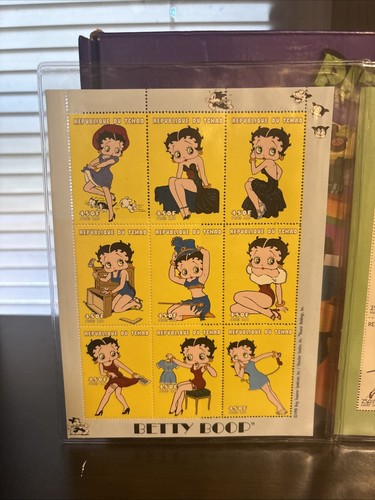 Betty Boop Sheet of Stamps 18 - 1998 Republique De Guinee - Picture 2 of 4