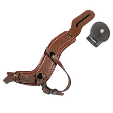 Fast Camera Strap Leather Wrist Strap Hand Grip Hand Strap for DSLR Camera Brown
