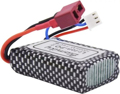 2er Pack 7,4V 2S 30C 1000Mah 7,4Wh Akku T Stecker und USB Ladekabel geeignet N - Bild 2 von 7