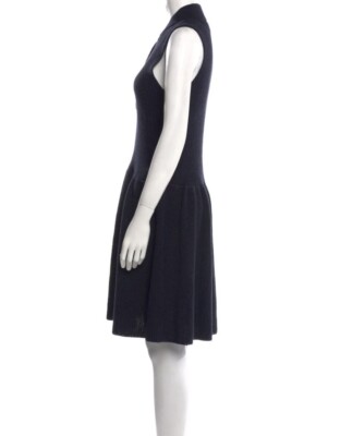 Ralph Lauren Dress Linen Knit Sleeveless Navy Blue Cotton Size Med A Line |  eBay