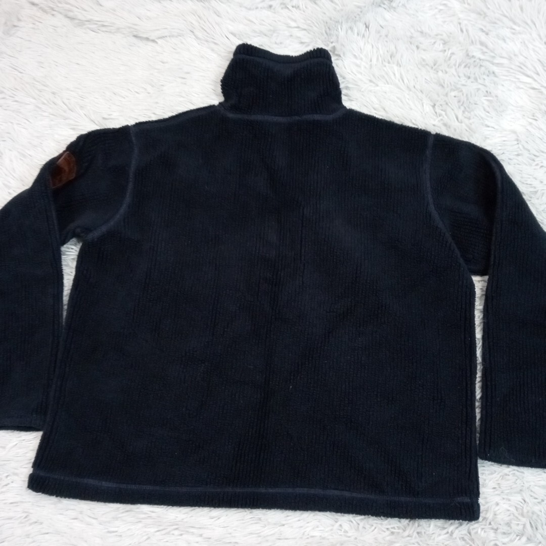 Vintage Polo Sport Sweater Mens S Blue Ralph Lauren Leather Patch