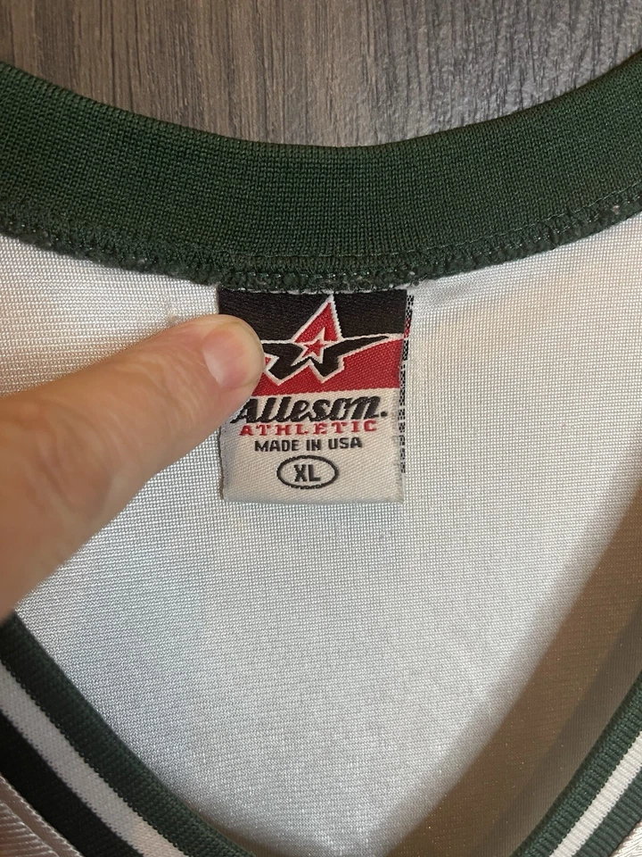 Camiseta de Colección Naugatuck Elks YMCA Liga de Baloncesto #21 Adulto XL Blanca Hecha en EE. UU. Foto 4 de 4