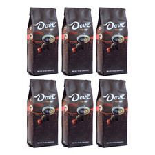 Dove Dark Chocolate Flavored Ground Coffee, 10 oz bag, 6-pack