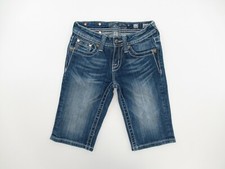 MISS ME BERMUDA GIRL'S DENIM SHORTS TAG SIZE 12 MM 332
