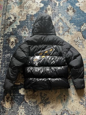 Medium Adidas Capitals Down Parka Puffy Jacket Retro Screaming Eagle Black