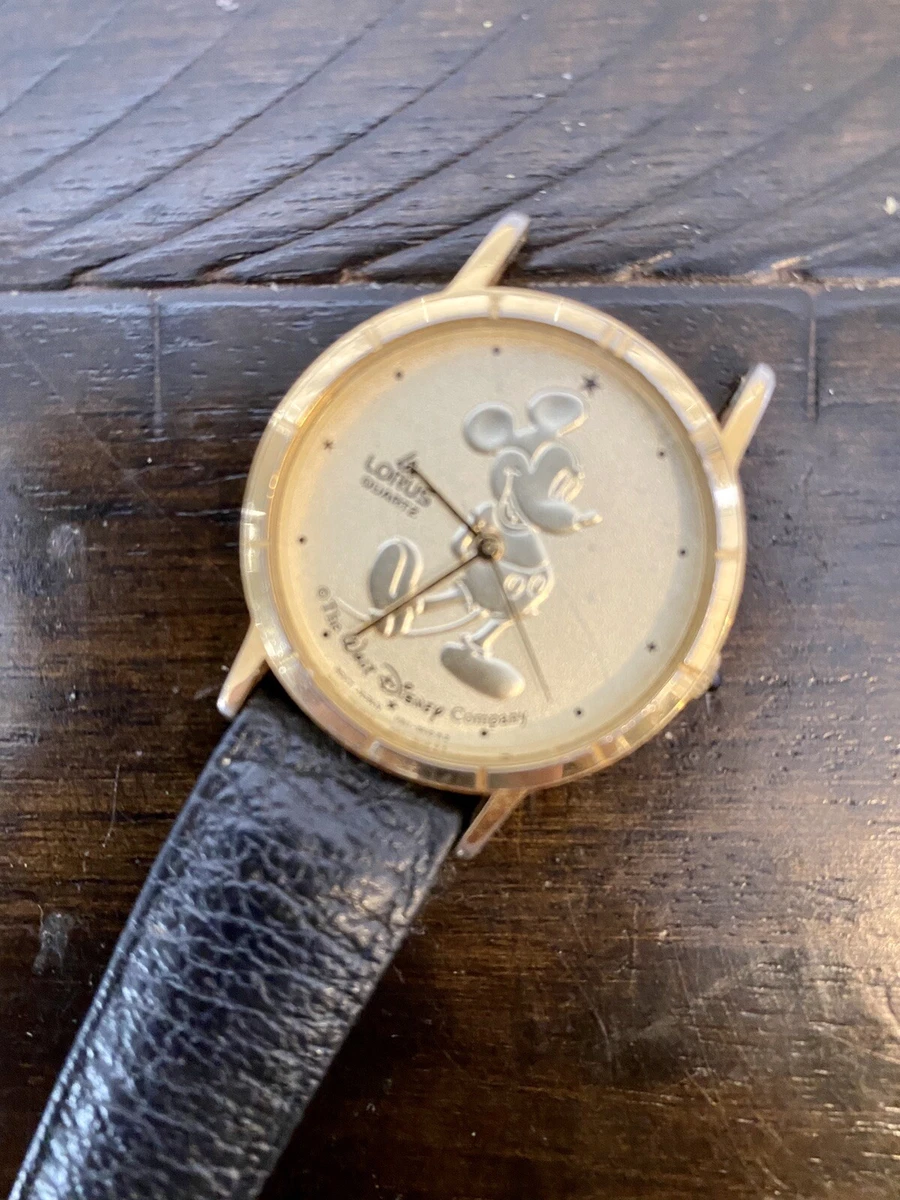 Mickey mouse deals watch lorus gold