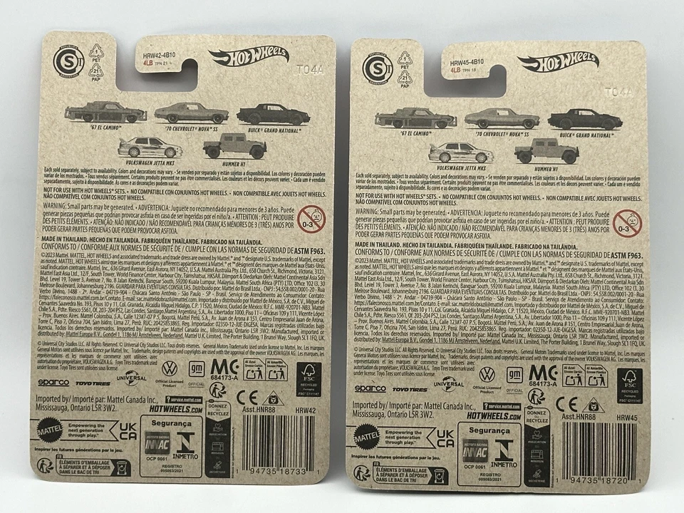 Lot Of 4 Hot Wheels Fast and Furious HW Decades Of Fast HUMMER H1 , 67 El Camino - Image 4 of 4