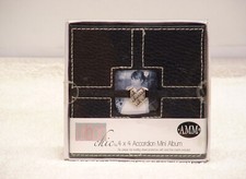 NEW ALL MY MEMORIES URBAN CHIC BLACK 4 X 4  ACCORDION MINI ALBUM