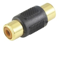 RCA Coupler Barrel Connector Extension Joiner Audio Adapter Female Jack Gold