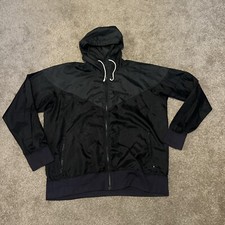 Vintage Nike Veste Windrunner Black Full Zip Men Size XL