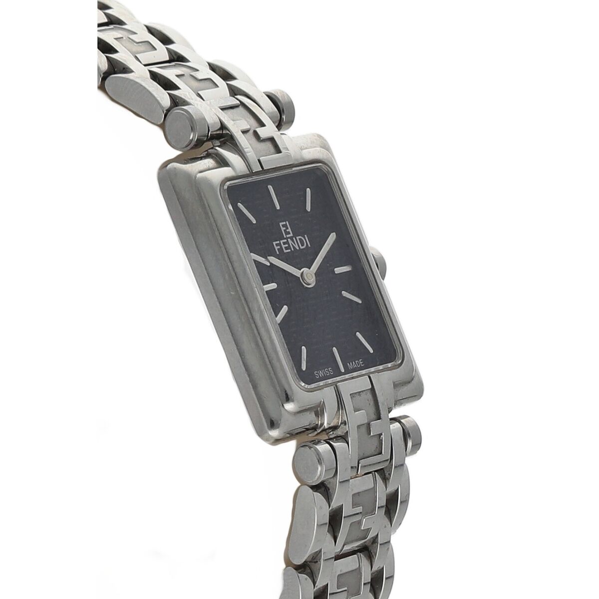 Fendi 710L Rectangle 22 mm Stainless Steel Black Dial Quartz Fendi 710L Rectangle 22 mm Stainless Steel Black Dial Quartz