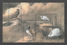Moldavia 2003 Uccellini, Aquila, Cigno, Egret, Bustoll MNH foglio