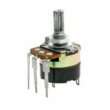 Type B 500K Ohm Single Turn Switch Carbon Variable Potentiometer