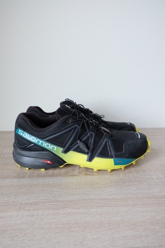 A+ Mens Salomon Speedcross 4 Black Yellow Sneaker Train Run Shoe 12 EUR 46  2/3 | eBay