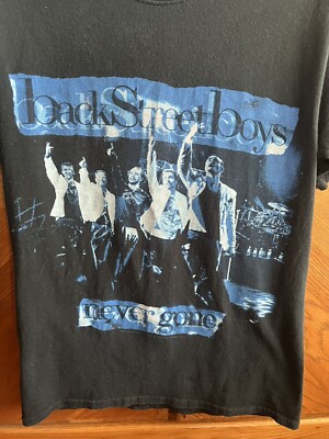 VINTAGE BACKSTREET BOYS NEVER GONE 2005 CONCERT T-SHIRT SZ SMALL