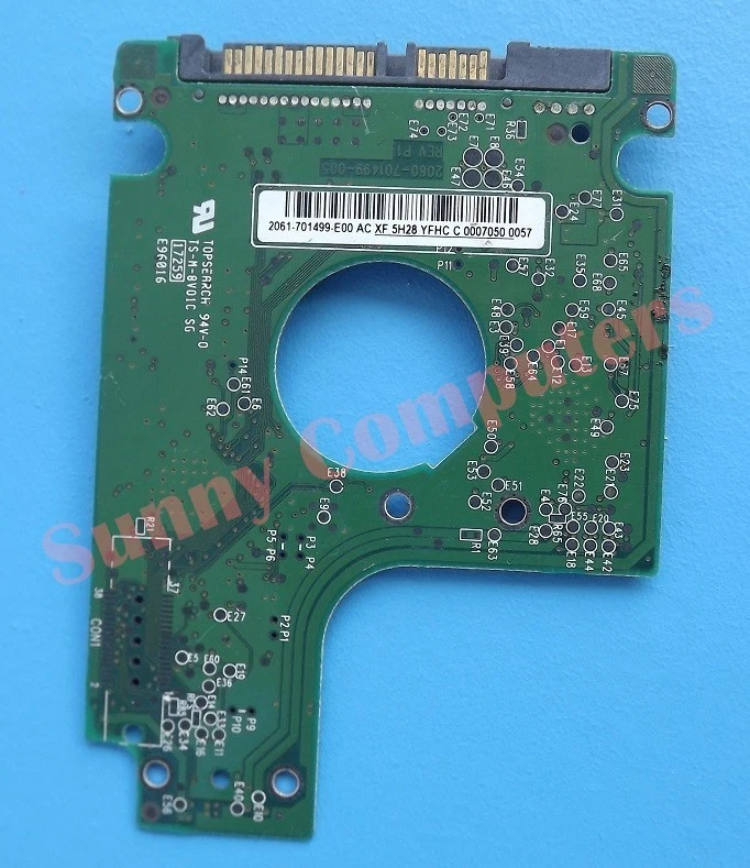 WD 2.5" Sata Hard Drive HDD WD3200BEVT PCB Logic Circuit Board 2060-701499-005 - Image 2 of 2