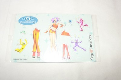SPACE CHANNEL 5 - Sega Dreamcast Promo Magnet Sheet 2000 SEALED