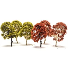 Menards Goldline Train Layout Scenery - 9 Deciduous Trees or 6 Fall Trees
