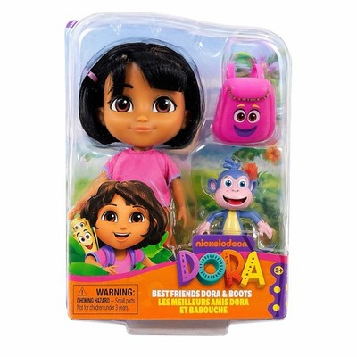 Dora & Boots Figuren Set mit Rucksack Kinder Spielzeug Nickelodeon
