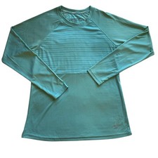 NWT Speedo Women  s Performance Teal Swim Long Sleeve Tee UPF 50 Protection Sm